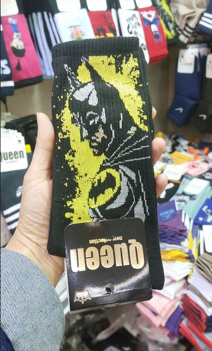 جوراب ساق بلند بتمن | batman | کیفیت عالی | مناسب تمام فصول | سایز بندی فری سایز تا 44