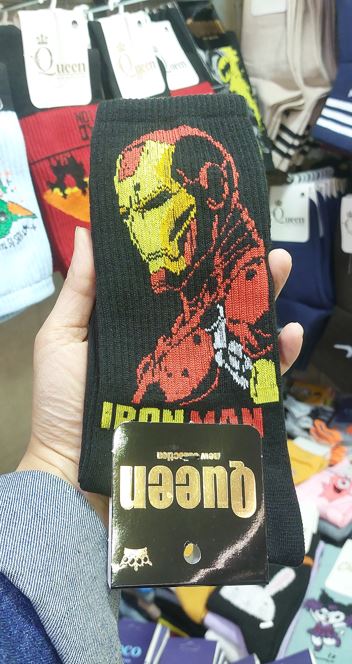 جوراب ساق بلند آیرون من | iron Man | کیفیت عالی | مناسب تمام فصول | سایز بندی فری سایز تا 44