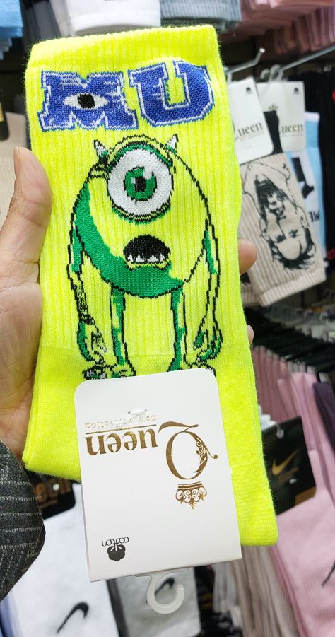 جوراب ساق بلند مایک ووزوسکی | Mike Wazowski | کیفیت عالی | مناسب تمام فصول | سایز بندی فری سایز تا 44