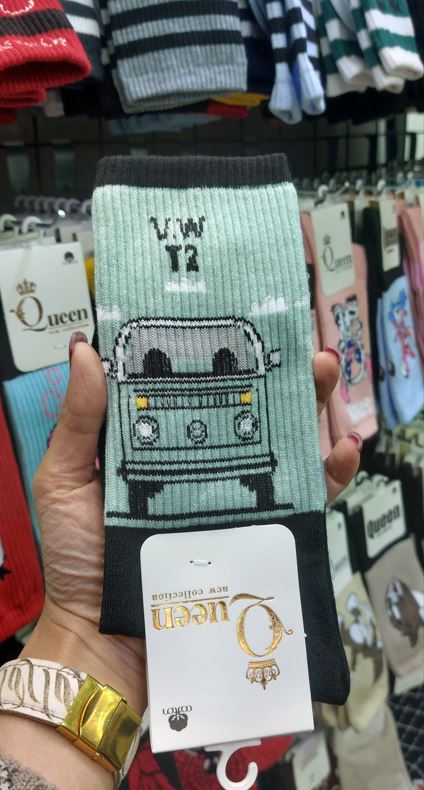 جوراب ساق بلند اسپرت فولکس واگن | کیفیت عالی | مناسب تمام فصول | سایز بندی فری سایز تا 44