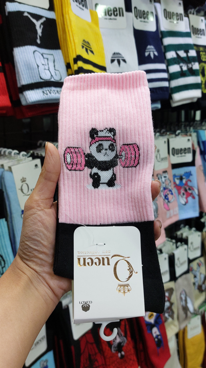 جوراب ساق بلند اسپرت پاندای ورزشکار | کیفیت عالی | مناسب تمام فصول | سایز بندی فری سایز تا 44