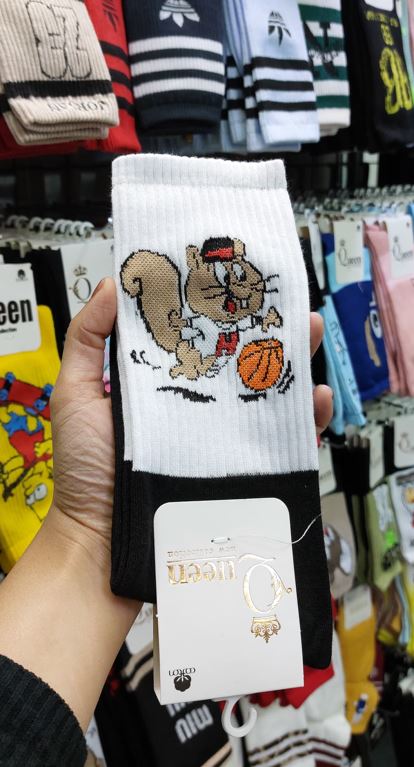 جوراب ساق بلند اسپرت همستر بسکتبالیست | کیفیت عالی | مناسب تمام فصول | سایز بندی فری سایز تا 44