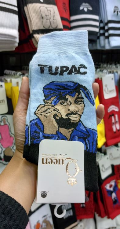 جوراب ساق بلند اسپرت توپاک شکور | 2pac | کیفیت عالی | مناسب تمام فصول | سایز بندی فری سایز تا 44